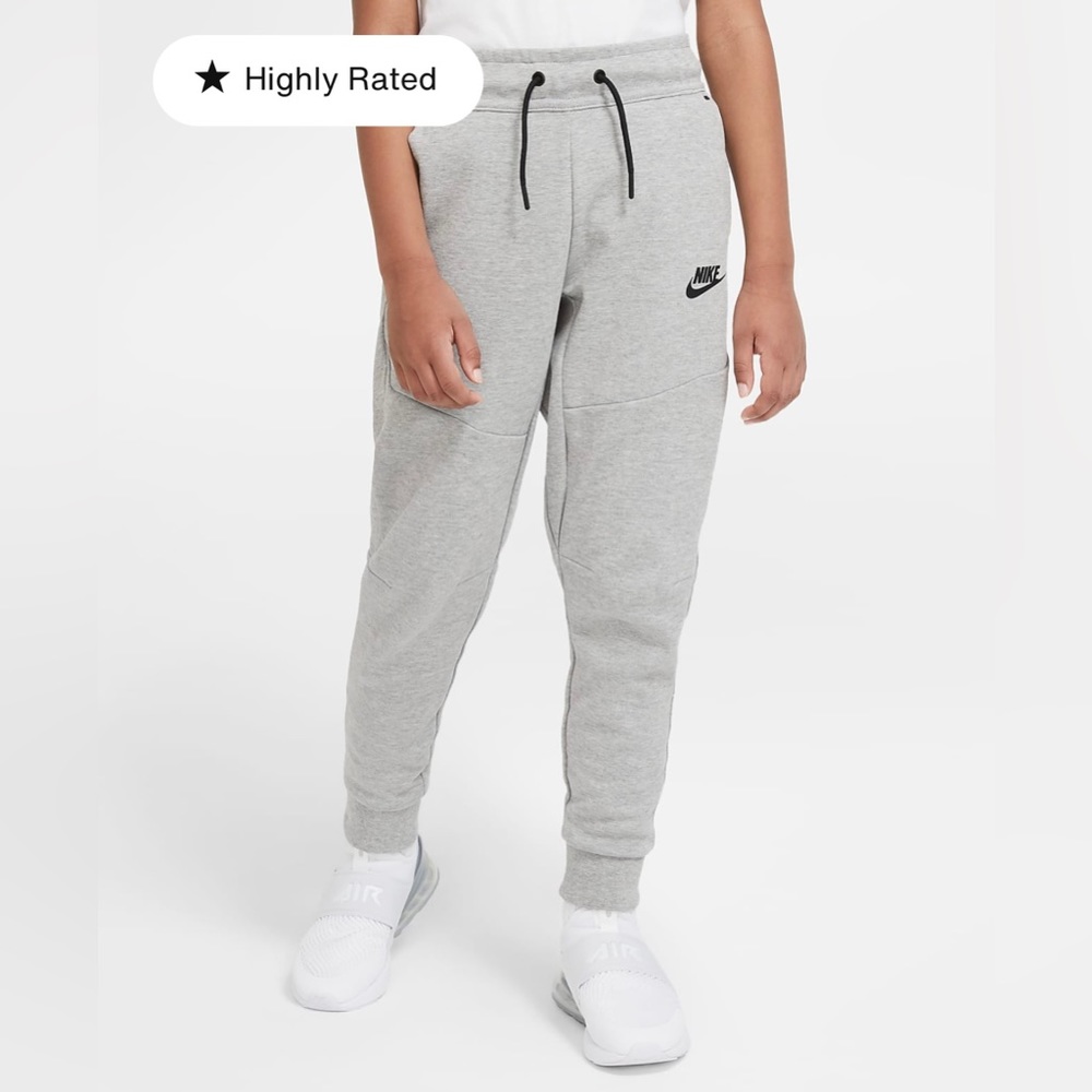 Nike Tech Fleece pants, boys medium, gray heather